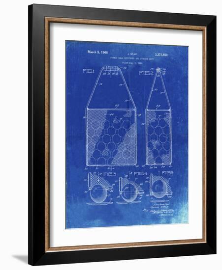 PP436-Faded Blueprint Tennis Hopper Patent Poster-Cole Borders-Framed Giclee Print