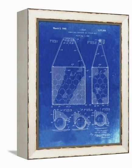 PP436-Faded Blueprint Tennis Hopper Patent Poster-Cole Borders-Framed Premier Image Canvas