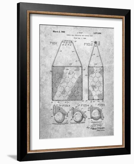 PP436-Slate Tennis Hopper Patent Poster-Cole Borders-Framed Giclee Print