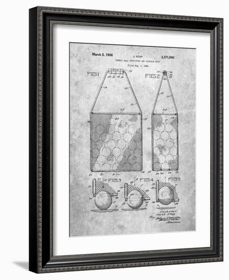 PP436-Slate Tennis Hopper Patent Poster-Cole Borders-Framed Giclee Print