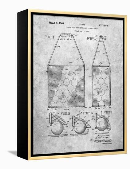 PP436-Slate Tennis Hopper Patent Poster-Cole Borders-Framed Premier Image Canvas