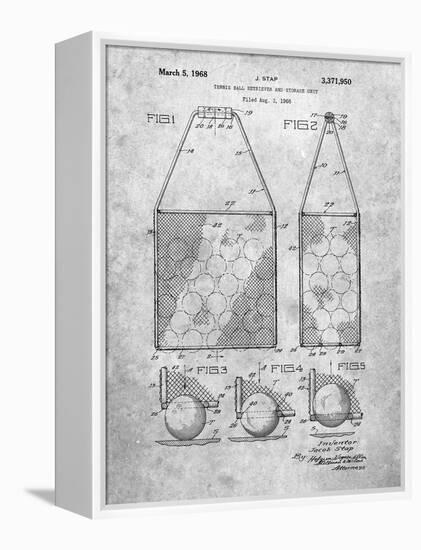 PP436-Slate Tennis Hopper Patent Poster-Cole Borders-Framed Premier Image Canvas