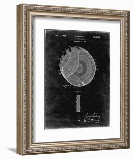 PP439-Black Grunge Crecent Wrench 1915 Patent Poster-Cole Borders-Framed Giclee Print