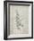 PP44 Antique Grid Parchment-Borders Cole-Framed Giclee Print