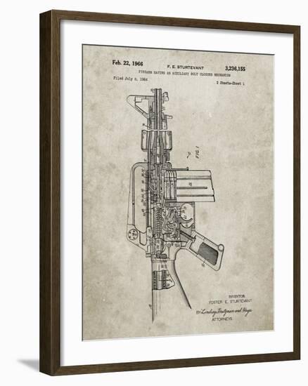 PP44 Sandstone-Borders Cole-Framed Giclee Print