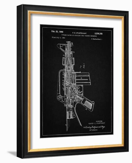 PP44 Vintage Black-Borders Cole-Framed Giclee Print