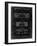 PP448-Black Grunge Hitachi Boom Box Patent Poster-Cole Borders-Framed Giclee Print