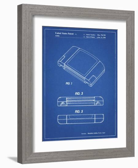 PP451-Blueprint Nintendo 64 Game Cartridge Patent Poster-Cole Borders-Framed Giclee Print