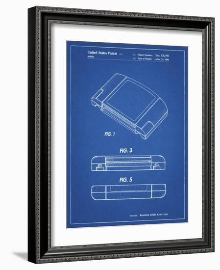 PP451-Blueprint Nintendo 64 Game Cartridge Patent Poster-Cole Borders-Framed Giclee Print