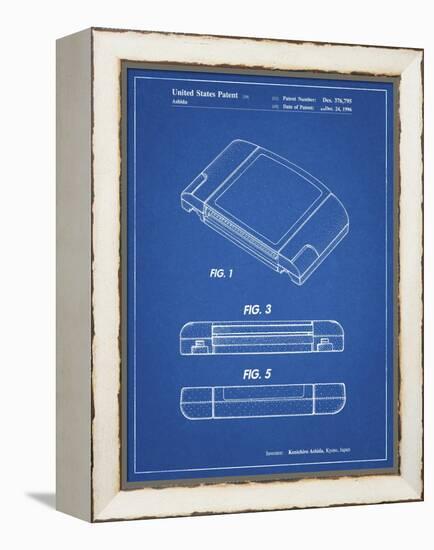 PP451-Blueprint Nintendo 64 Game Cartridge Patent Poster-Cole Borders-Framed Premier Image Canvas