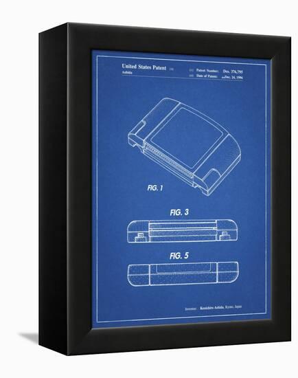 PP451-Blueprint Nintendo 64 Game Cartridge Patent Poster-Cole Borders-Framed Premier Image Canvas