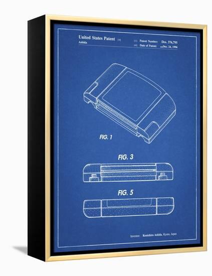 PP451-Blueprint Nintendo 64 Game Cartridge Patent Poster-Cole Borders-Framed Premier Image Canvas