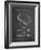 PP451-Chalkboard Nintendo 64 Game Cartridge Patent Poster-Cole Borders-Framed Giclee Print