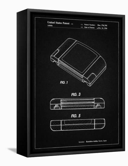 PP451-Vintage Black Nintendo 64 Game Cartridge Patent Poster-Cole Borders-Framed Premier Image Canvas