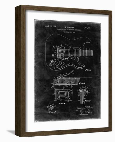 PP46 Black Grunge-Borders Cole-Framed Giclee Print