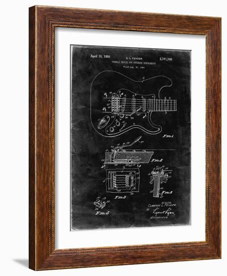 PP46 Black Grunge-Borders Cole-Framed Giclee Print