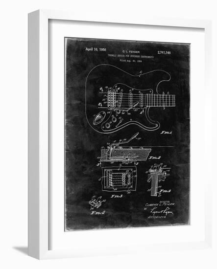 PP46 Black Grunge-Borders Cole-Framed Giclee Print