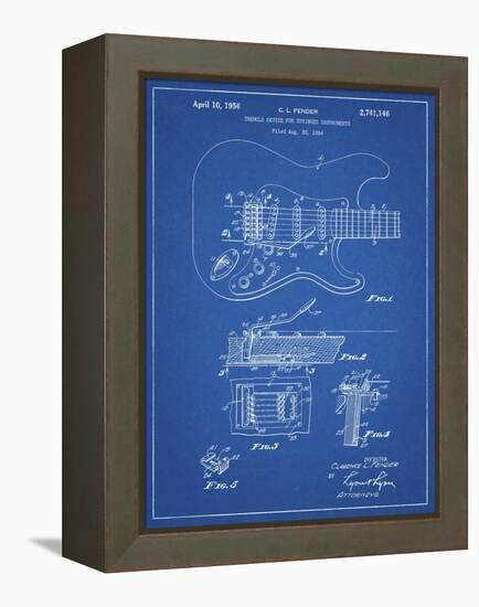 PP46 Blueprint-Borders Cole-Framed Premier Image Canvas