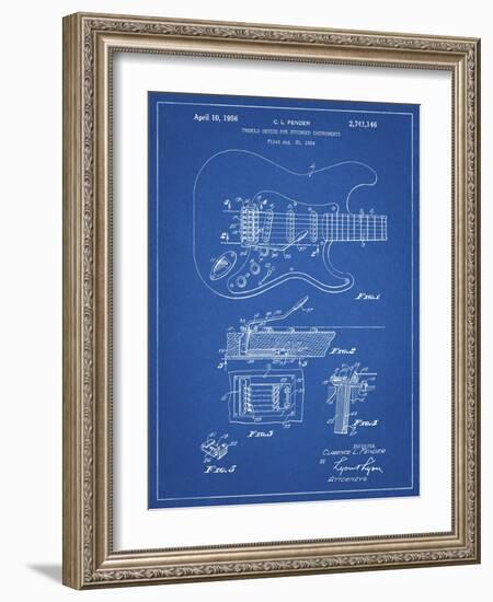 PP46 Blueprint-Borders Cole-Framed Giclee Print