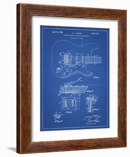 PP46 Blueprint-Borders Cole-Framed Giclee Print