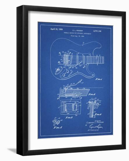 PP46 Blueprint-Borders Cole-Framed Giclee Print