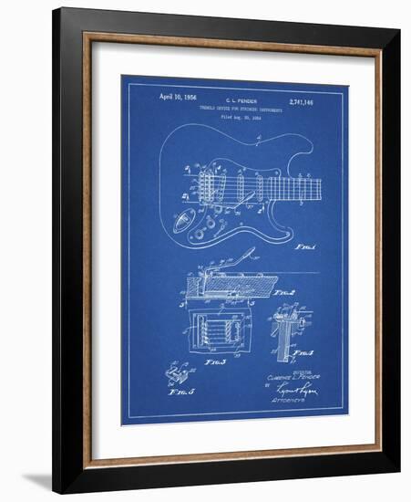 PP46 Blueprint-Borders Cole-Framed Giclee Print