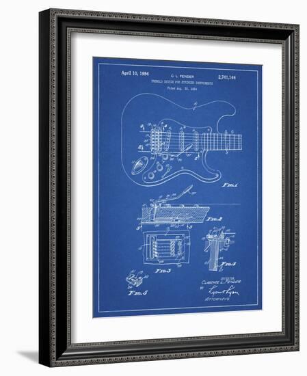 PP46 Blueprint-Borders Cole-Framed Giclee Print