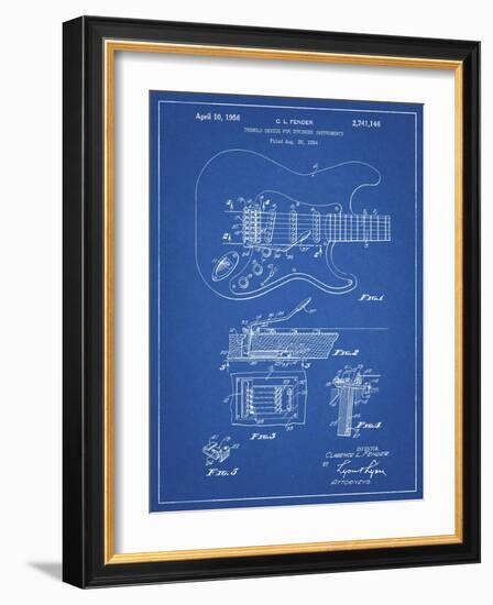 PP46 Blueprint-Borders Cole-Framed Giclee Print