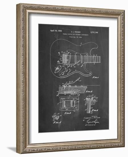 PP46 Chalkboard-Borders Cole-Framed Giclee Print