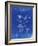 PP46 Faded Blueprint-Borders Cole-Framed Giclee Print