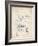 PP46 Vintage Parchment-Borders Cole-Framed Giclee Print