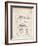 PP46 Vintage Parchment-Borders Cole-Framed Giclee Print