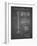 PP47 Black Grid-Borders Cole-Framed Giclee Print