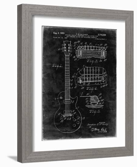 PP47 Black Grunge-Borders Cole-Framed Giclee Print