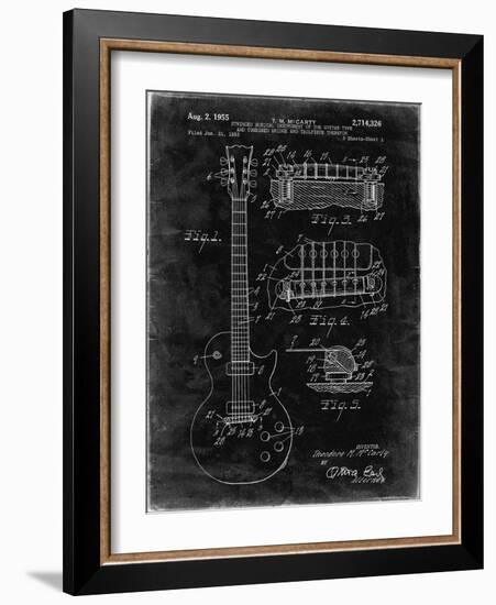 PP47 Black Grunge-Borders Cole-Framed Giclee Print