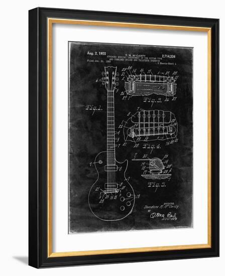 PP47 Black Grunge-Borders Cole-Framed Giclee Print