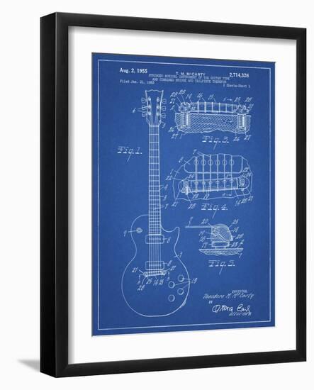 PP47 Blueprint-Borders Cole-Framed Giclee Print