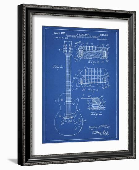 PP47 Blueprint-Borders Cole-Framed Giclee Print