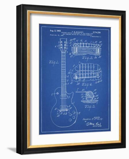 PP47 Blueprint-Borders Cole-Framed Giclee Print