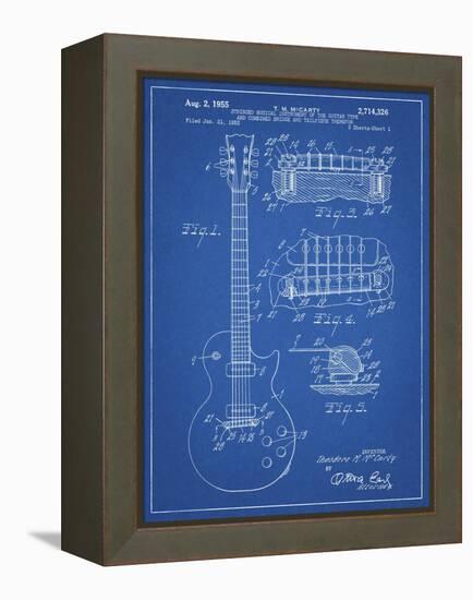 PP47 Blueprint-Borders Cole-Framed Premier Image Canvas