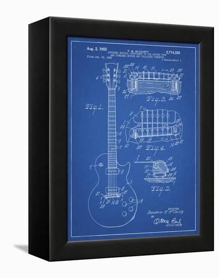 PP47 Blueprint-Borders Cole-Framed Premier Image Canvas