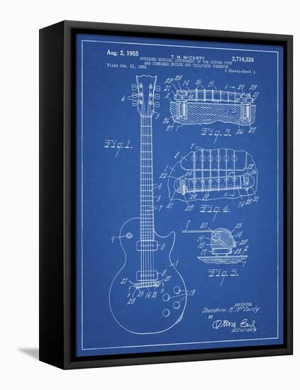 PP47 Blueprint-Borders Cole-Framed Premier Image Canvas