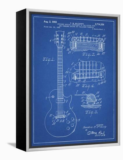 PP47 Blueprint-Borders Cole-Framed Premier Image Canvas