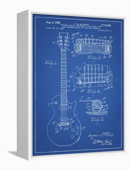 PP47 Blueprint-Borders Cole-Framed Premier Image Canvas