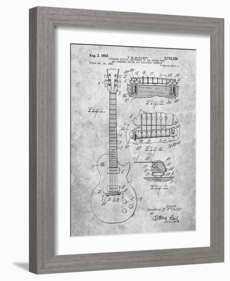 PP47 Slate-Borders Cole-Framed Giclee Print