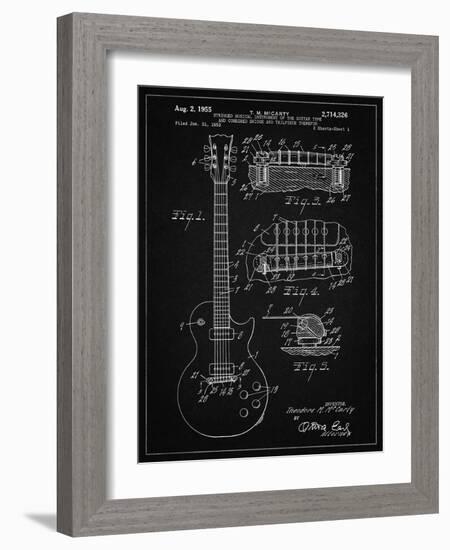 PP47 Vintage Black-Borders Cole-Framed Giclee Print