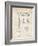 PP47 Vintage Parchment-Borders Cole-Framed Giclee Print