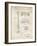 PP47 Vintage Parchment-Borders Cole-Framed Giclee Print