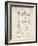 PP47 Vintage Parchment-Borders Cole-Framed Giclee Print