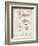 PP47 Vintage Parchment-Borders Cole-Framed Premium Giclee Print